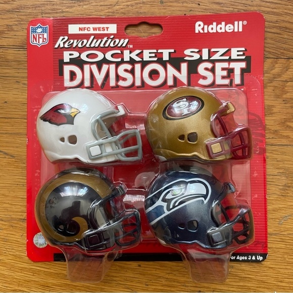 Vintage Riddell (NFC West) Pocket Size Division NFL Mini Helmet NIB - Picture 1 of 2